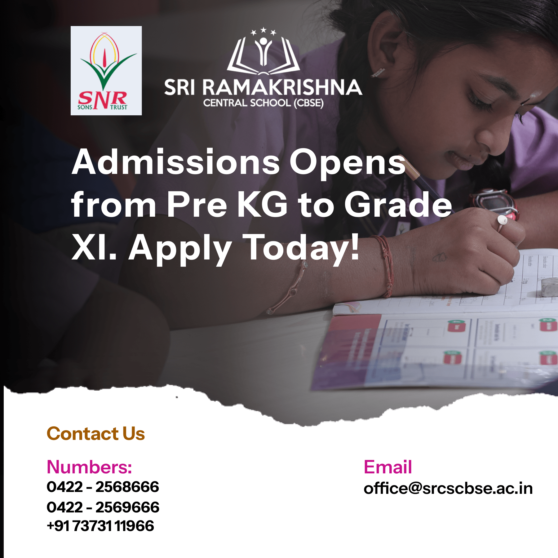 Admissions Open